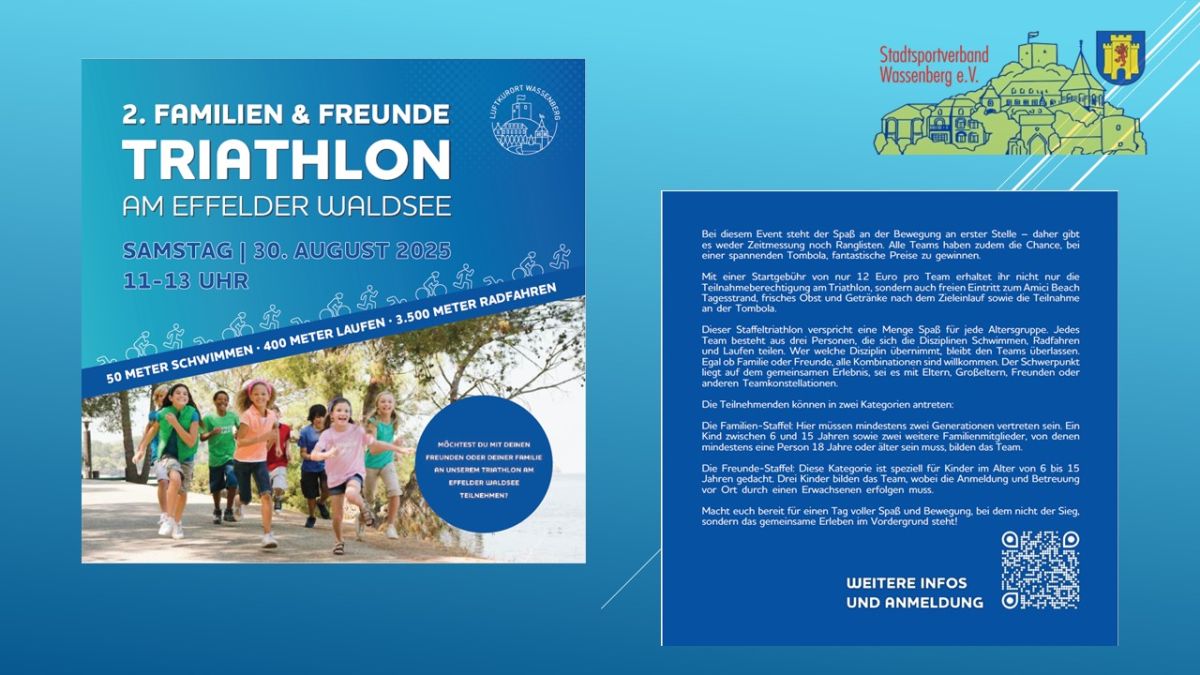 2. FAMILIEN &amp; FREUNDE TRIATHLON