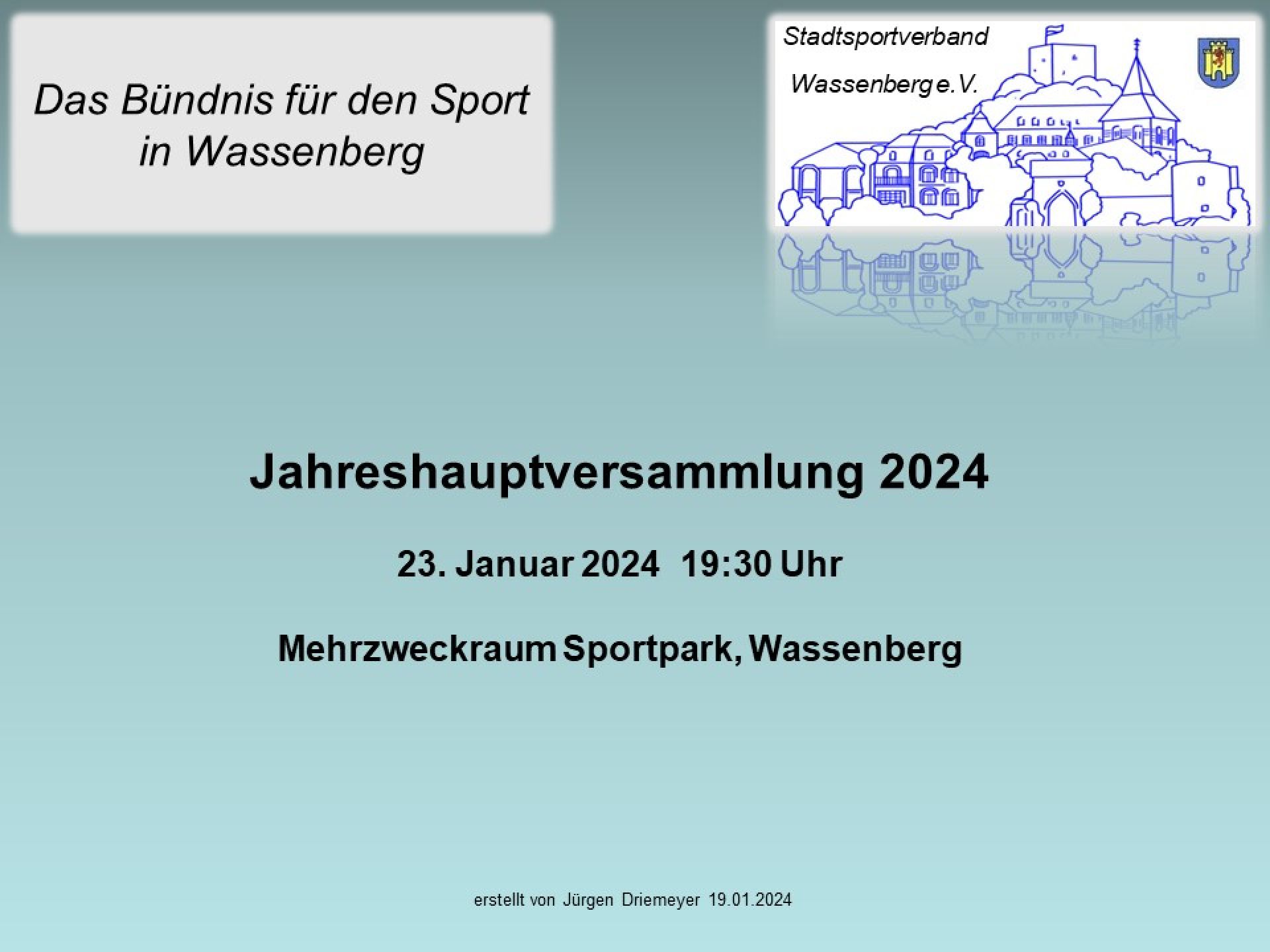 Jahreshuaptversammlung 2024