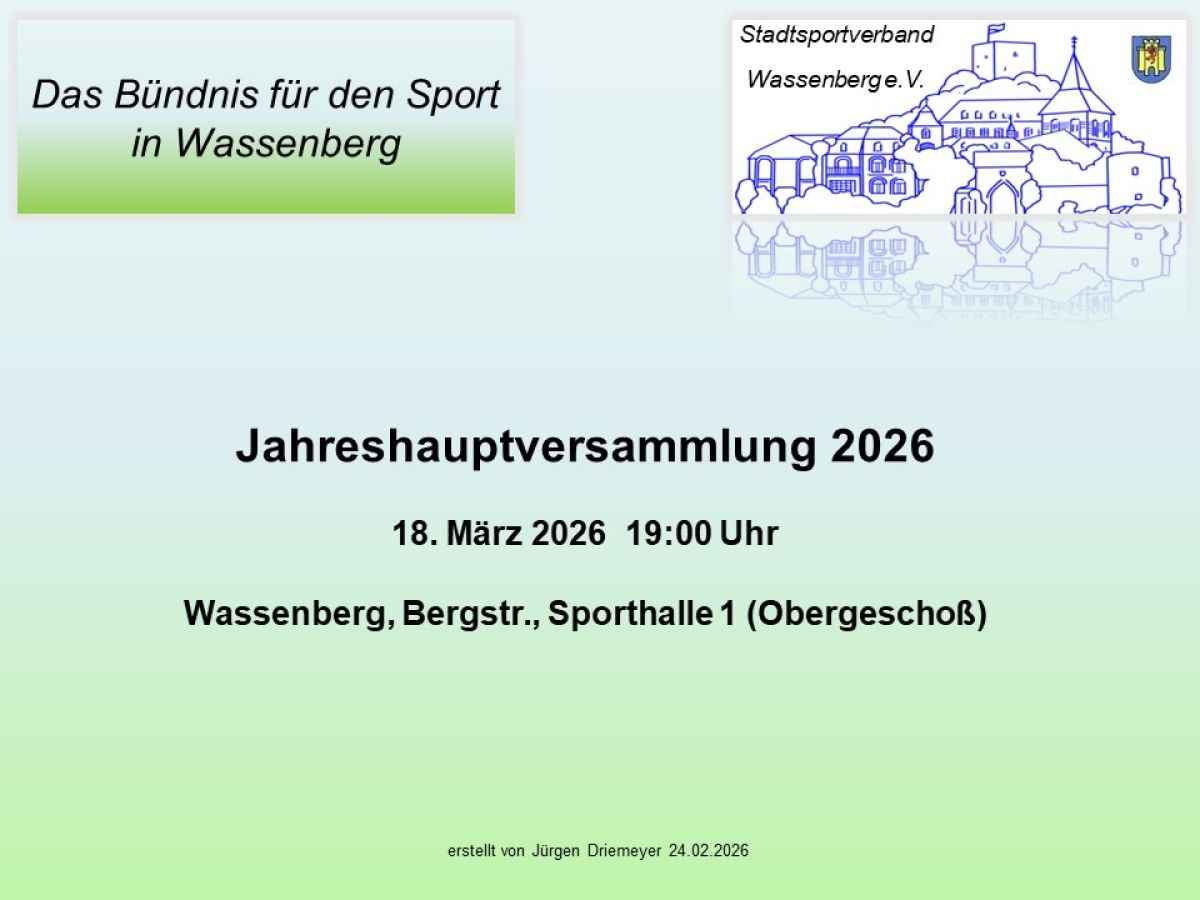 Mitgliederversammlung 2026